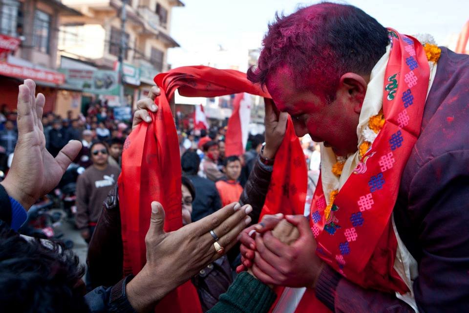 काठमाडौं ४ मा गगन थापाको विजयोल्लास 